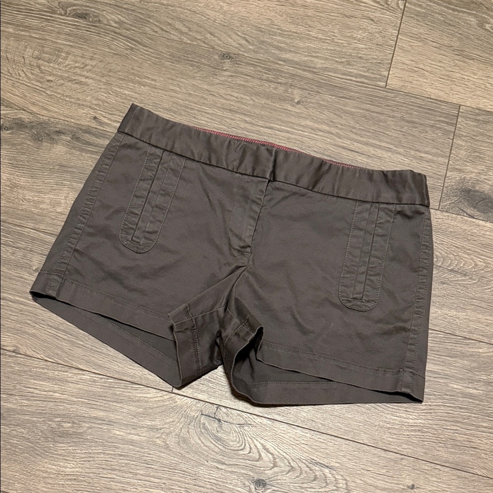 J. Crew dark khaki charcoal shorts size 4